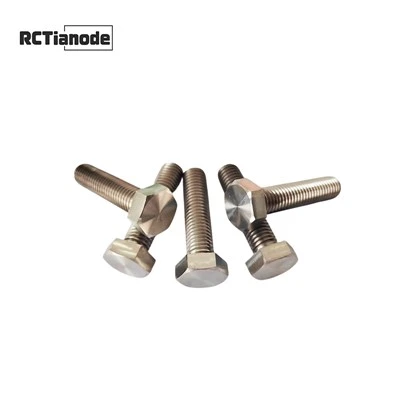 Parafusos de cabeça hexagonal de titânio Gr5 DIN 933